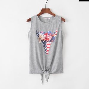 American Bull Skull Muscle Tee